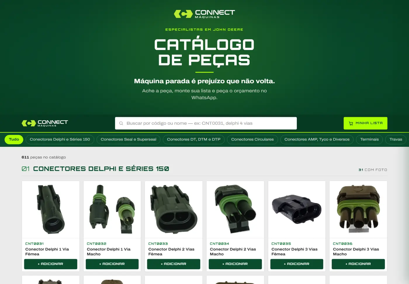 Online parts catalog