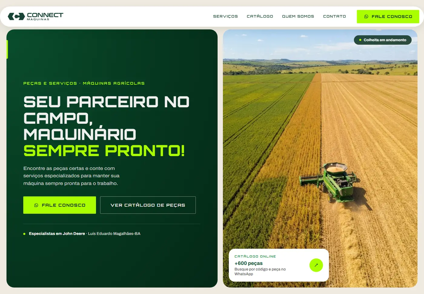 Parts dealer website