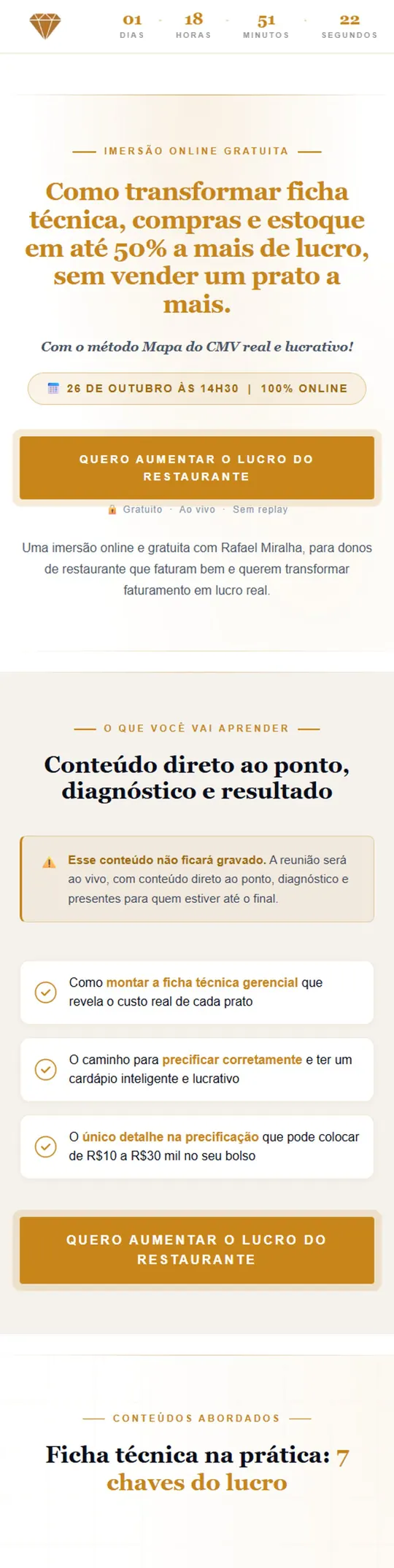 Webinar registration page